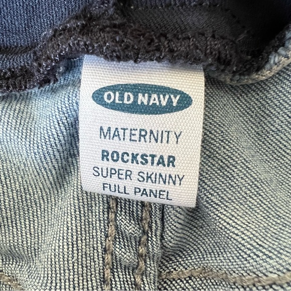 Old Navy Maternity Rockstar Super Skinny Full Panel Jean pants. Size 12 Short - Picture 4 of 10